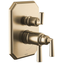 Brizo T75665-GL - Beauclere™ TempAssure Thermostatic Valve with Integrated 6-Function Diverter Trim