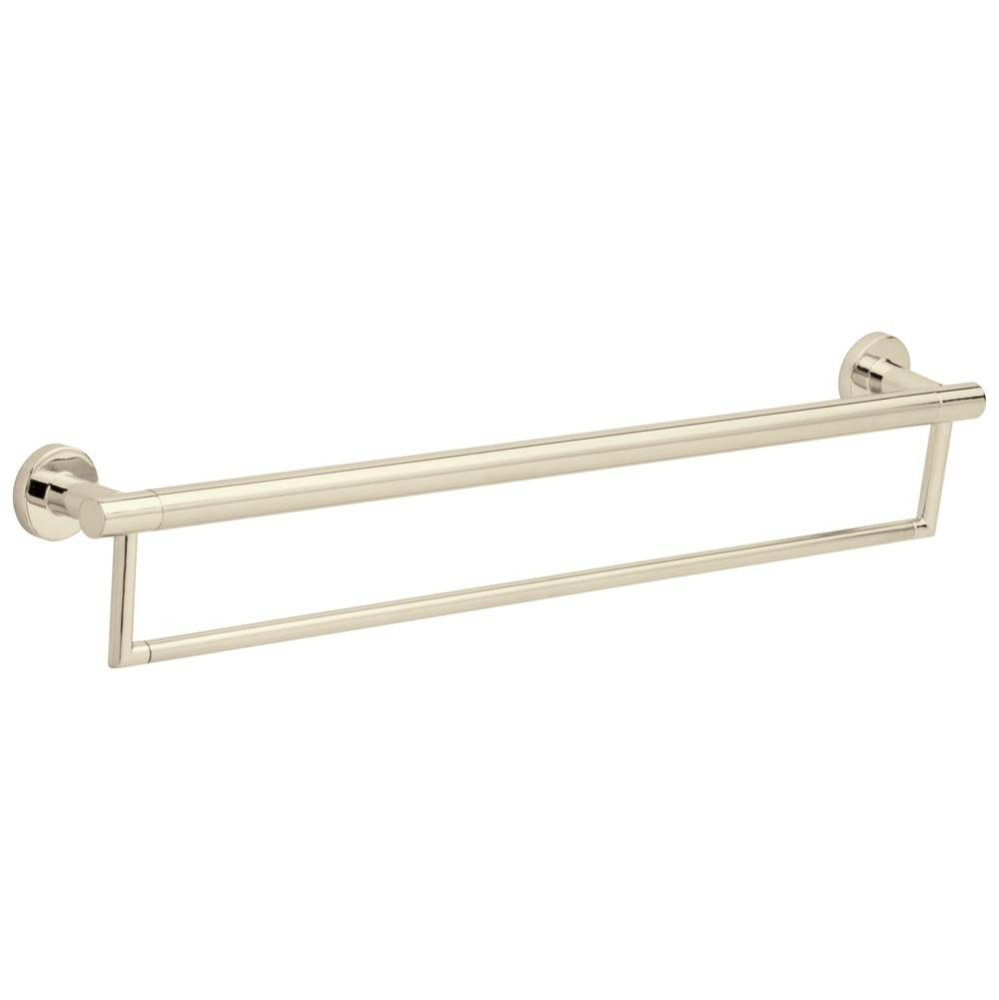 BathSafety 24&apos;&apos; Contemporary Towel Bar with Assist Bar