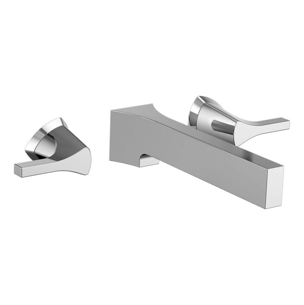 Zura: Two Handle Wall Mount Bathroom Faucet Trim