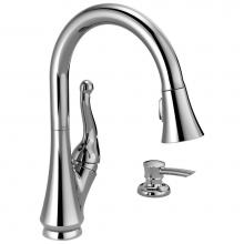 Delta Faucet 16968-SD-DST - Talbott™ Single Handle Pull-Down Kitchen Faucet with Soap Dispenser