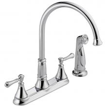 Delta Faucet 2497LF - Cassidy™ Two Handle Kitchen Faucet with Spray