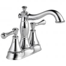 Delta Faucet 2597LF-MPU - Cassidy™ Two Handle Centerset Bathroom Faucet - Metal Pop-Up