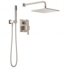Delta Faucet 342701-SP - Modern™ Monitor® 14 Series Shower with Raincan, Hand Shower & Rough Valve