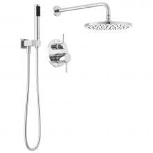 Delta Faucet 342702 - Modern™ Monitor® 14 Series Shower with Raincan, Hand Shower & Rough Valve