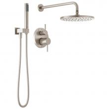 Delta Faucet 342702-SP - Modern™ Monitor® 14 Series Shower with Raincan, Hand Shower & Rough Valve