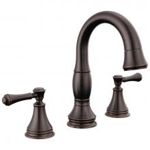 Delta Faucet 3597-RBPD-DST - Cassidy™ Two Handle Widespread Pull Down Bathroom Faucet