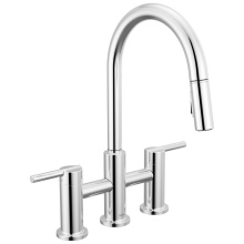 Delta Faucet 39876LF - Nicoli™ Two Handle Pull-Down Bridge Kitchen Faucet