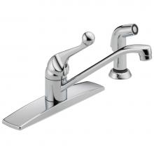 Delta Faucet 400LF-WF - 134 / 100 / 300 / 400 Series Single Handle Kitchen Faucet with Spray