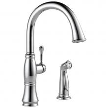 Delta Faucet 4297-DST - Cassidy™ Single Handle Kitchen Faucet with Spray