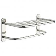 Delta Faucet 43618 - Other 18'' Metal Towel Shelf with One Bar, Exposed Mounting