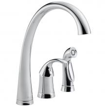 Delta Faucet 4380-DST - Pilar® Single Handle Kitchen Faucet with Spray