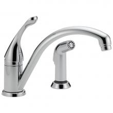 Delta Faucet 441-DST - Collins™ Single Handle Kitchen Faucet with Spray