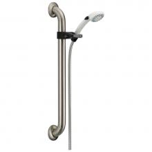 Delta Faucet 52001-DS - Universal Showering Components Adjustable Slide Bar / Grab Bar 2-Setting Hand Shower