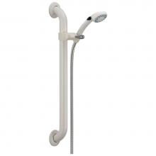 Delta Faucet 52002-DS - Universal Showering Components Adjustable Slide Bar / Grab Bar 2-Setting Hand Shower