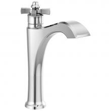 Delta Faucet 657-DST - Dorval™ Single Handle Mid-Height Vessel Bathroom Faucet