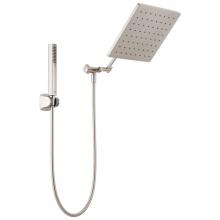 Delta Faucet 75527-SN - Universal Showering Components 10 inch Raincan Shower Head & Hand Held Combo with Adjustable E