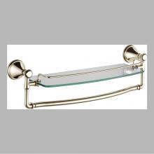 Delta Faucet 79710-PN - Cassidy: 18'' Glass Shelf with Removable Bar