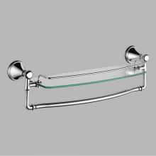 Delta Faucet 79710 - Delta Cassidy: 18'' Glass Shelf with Removable Bar