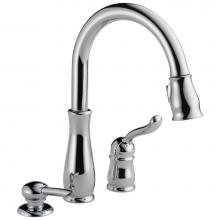 Delta Faucet 978-SD-DST - Leland® Single Handle Pull-Down Kitchen Faucet with Soap Dispenser