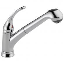 Delta Faucet B4310LF - Foundations® Single Handle Pull-Out Kitchen Faucet