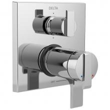 Delta Faucet T27T967 - Ara® Angular Modern TempAssure® 17T Series Valve Trim with 6-Setting Integrated Diverter