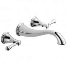 Delta Faucet T3597LF-WL - Cassidy™ Two Handle Wall Mount Bathroom Faucet Trim