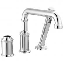 Delta Faucet T3784-PR-LHP - Broderick™ Three Hole Roman Tub Trim with Hand Shower - Less Handle