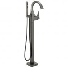 Delta Faucet T4746-KSFL - Trillian™ Single Handle Floor Mount Tub Filler Trim with Hand Shower