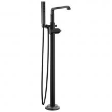 Delta Faucet T4789-BLLHP-FL - Tetra™ Floor Mount Tub Filler Trim