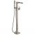 Ara® Single Handle Floor Mount Channel Spout Tub Filler Trim with Hand Shower