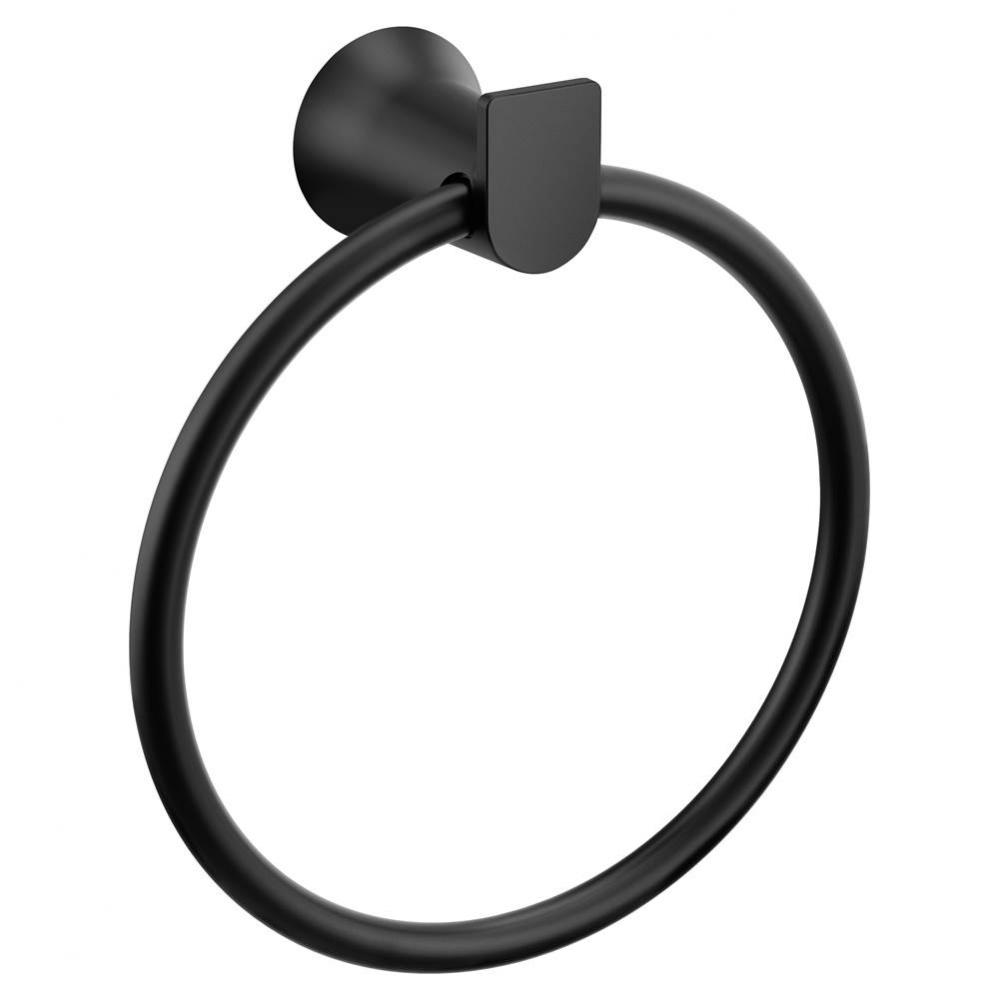 Matte Black Towel Ring