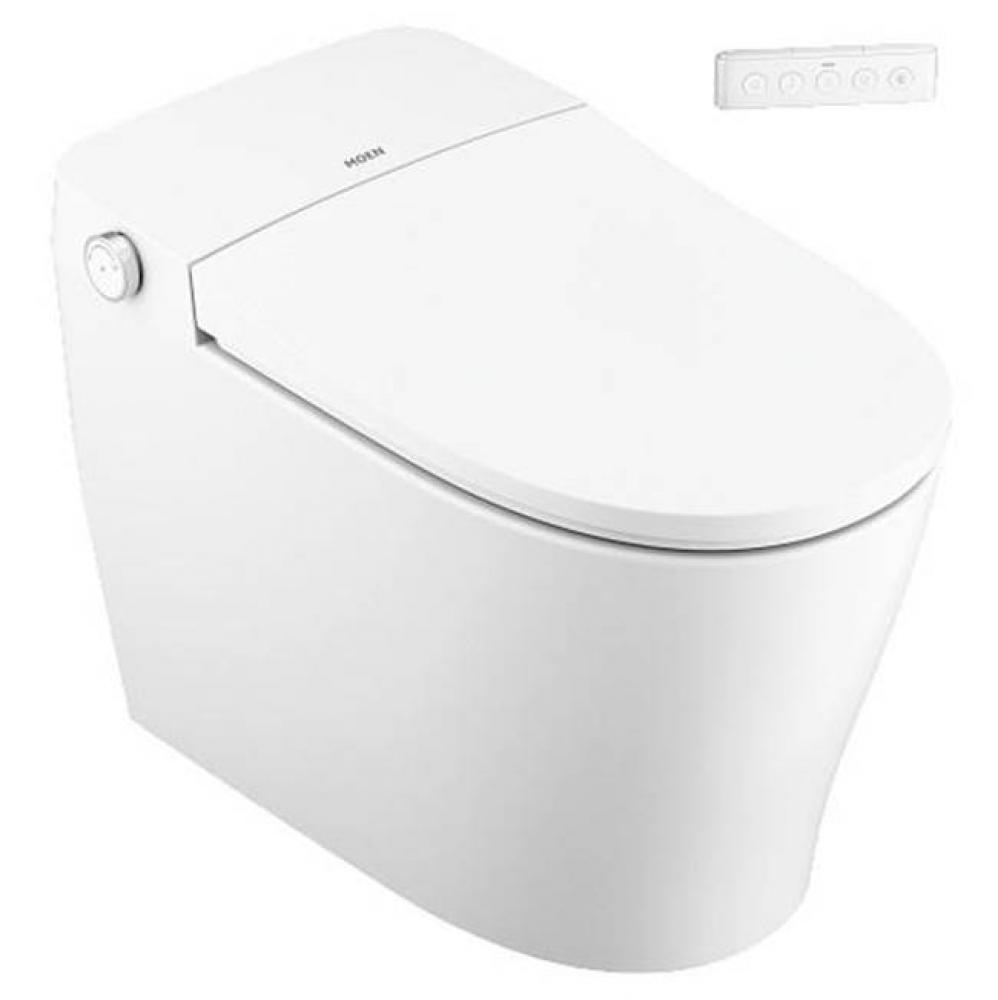 3-Series Tankless Bidet One Piece Elongated Toilet Bidet System in White with Remote and UV Steril
