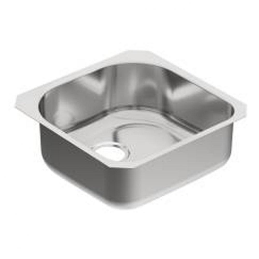 20&apos;&apos; x 20&apos;&apos; stainless steel 18 gauge single bowl sink
