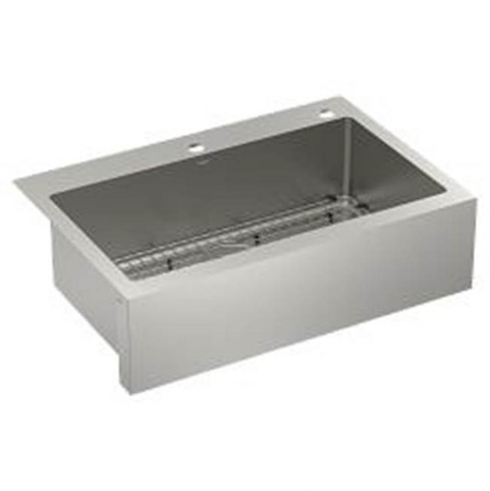 33&apos;&apos;x22&apos;&apos; Single Bowl Apron Front Sink