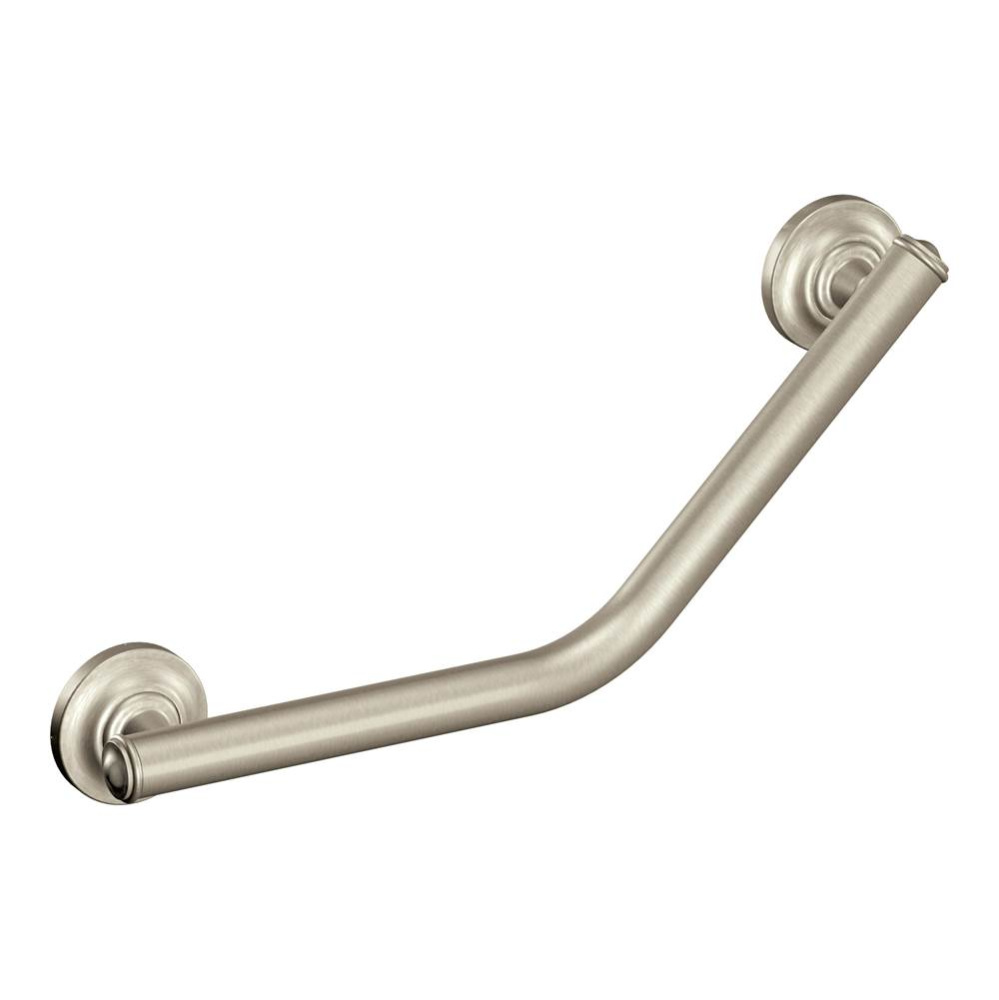 Brushed nickel 16&apos;&apos; angled grab bar