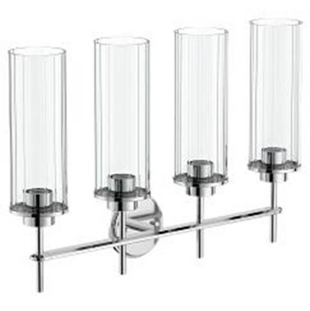 Chrome Four Globe Bath Light