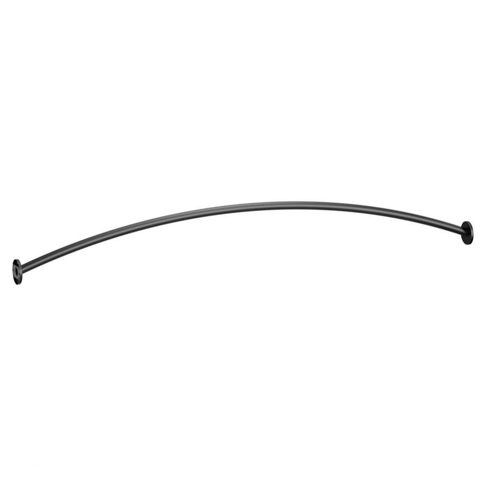 Matte Black 5&apos; Curved Shower Rod