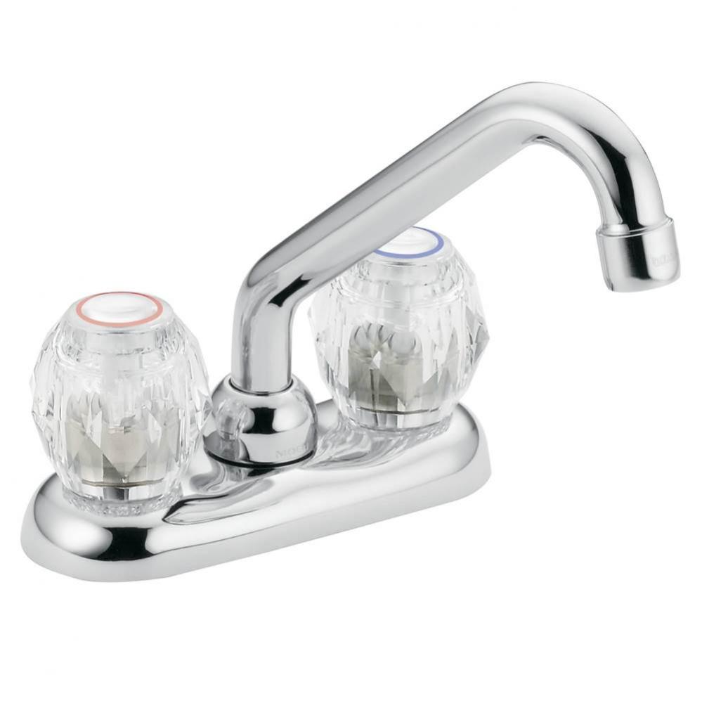 Chrome Two-Handle Laundry Faucet, One Size