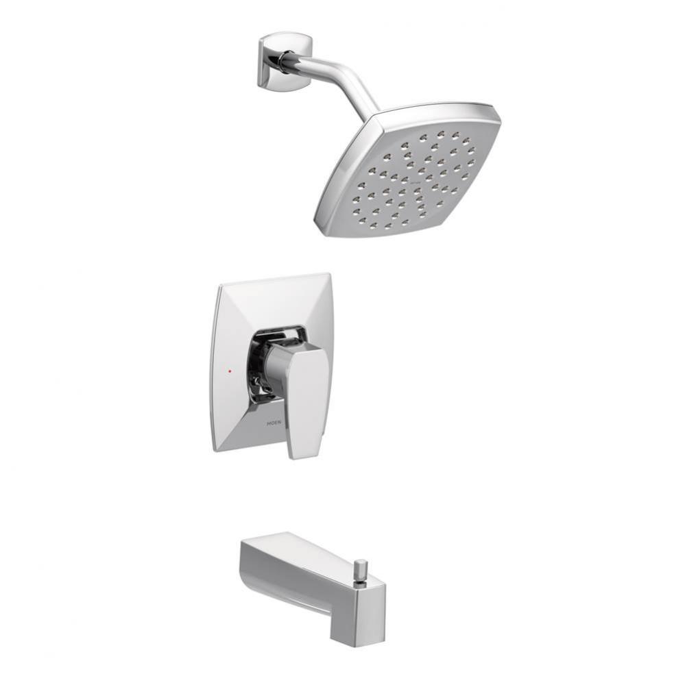 Via Single-Handle 1-Spray PosiTemp Tub and Shower Faucet Eco-Performance in Chrome (Valve Sold Sep