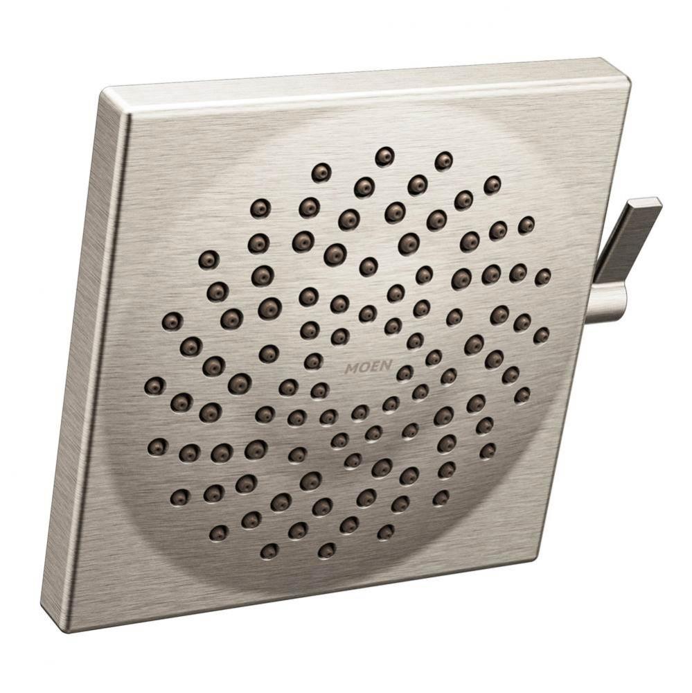 Velocity Two-Function 8.5&apos;&apos; Diameter Spray Rainshower Showerhead, Brushed Nickel