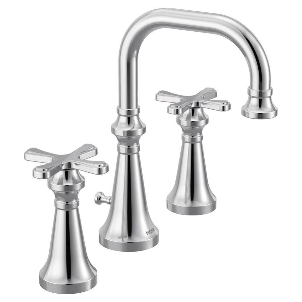 Colinet Traditional Two-Handle Widespread High-Arc Bathroom Faucet with Cross Handles, Valve Requi