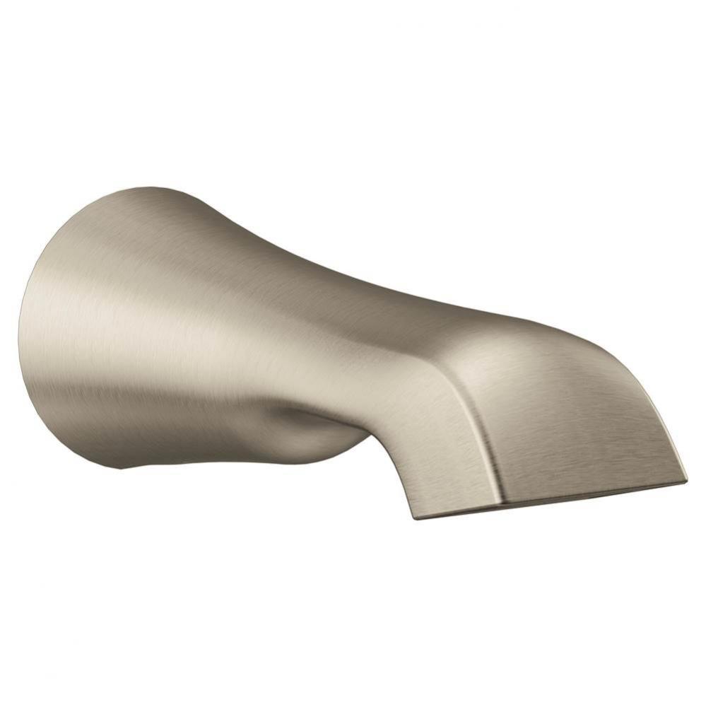 Flara 1/2-Inch Slip Fit Connection Non-Diverting Tub Spout, Brushed Nickel