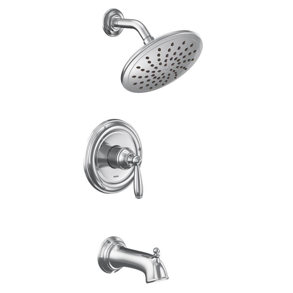 Brantford M-CORE 2-Series Eco Performance 1-Handle Tub and Shower Trim Kit in Chrome (Valve Sold S