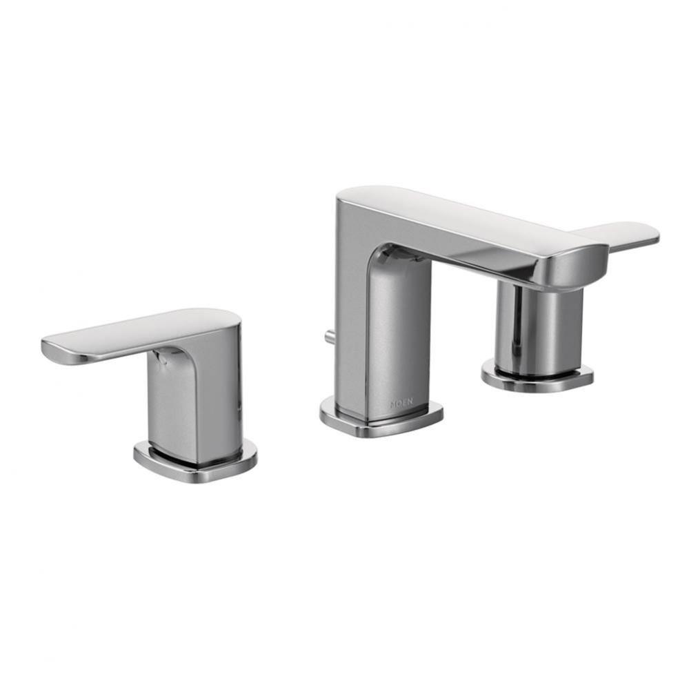 Rizon Two-Handle Widespread Bathroom Faucet, Valve Required, Chrome