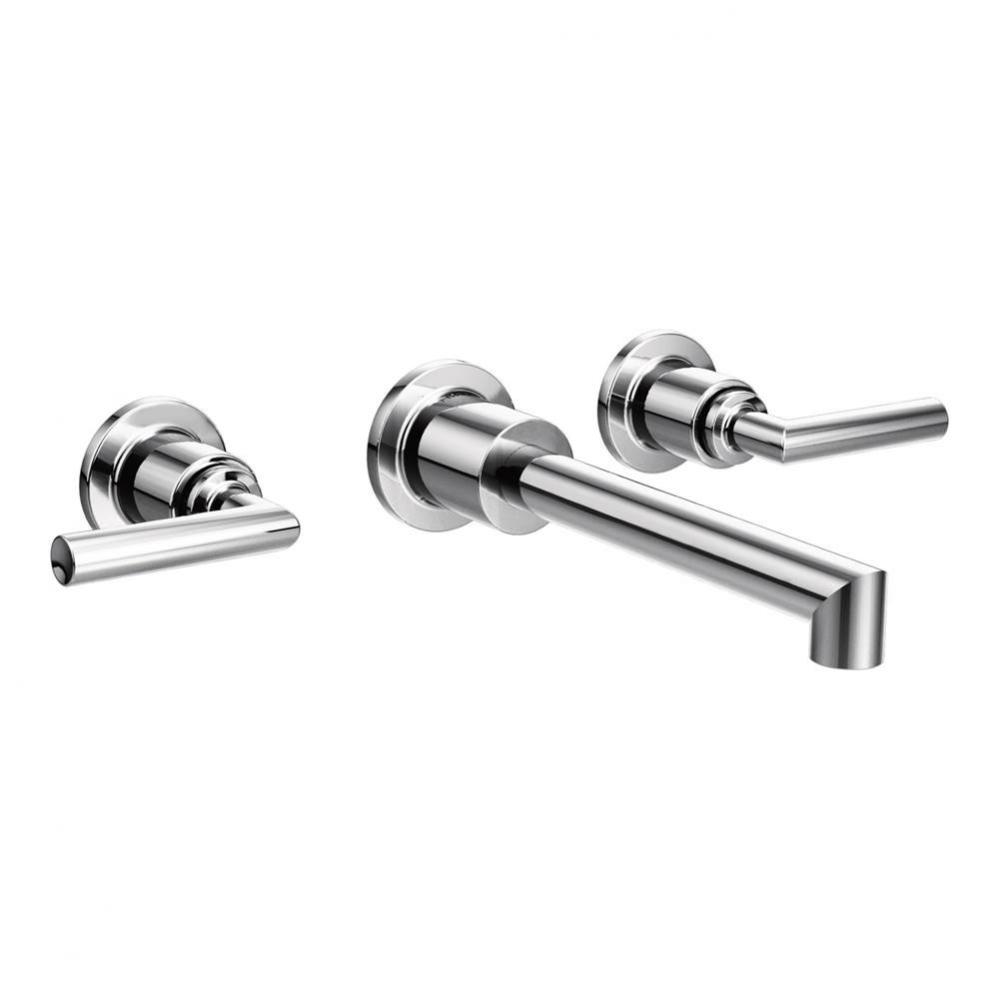 Arris Wall Mount 2-Handle Low-Arc Bathroom Faucet Trim Kit in Chrome (Valve Sold Separately)