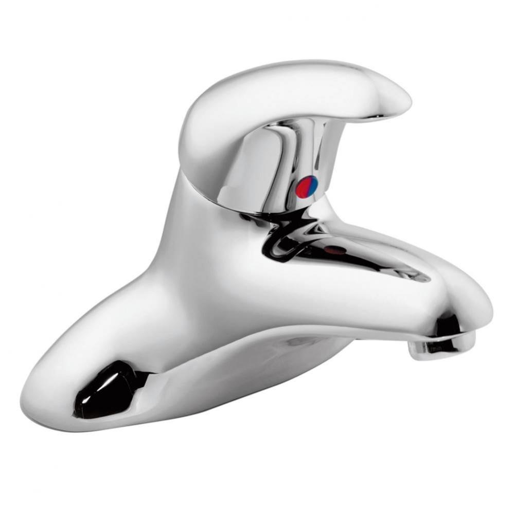 Chrome one-handle lavatory faucet