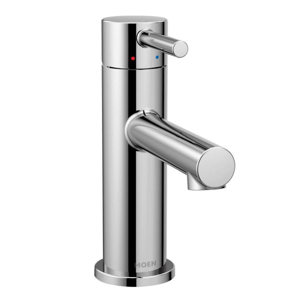 Align One-Handle Modern Bathroom Faucet with Drain Assembly and Optional Deckplate, Chrome