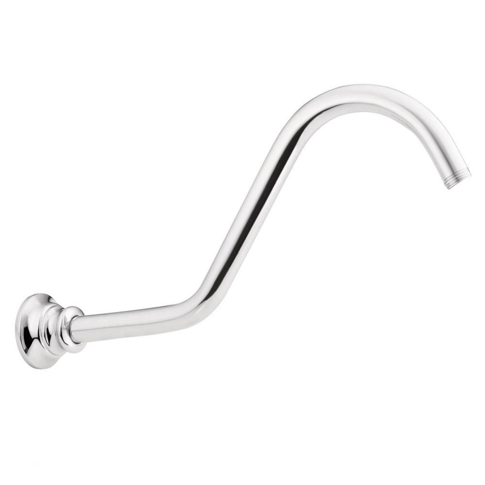 Waterhill 14-Inch Replacement Extension Curved Shower Arm, Chrome