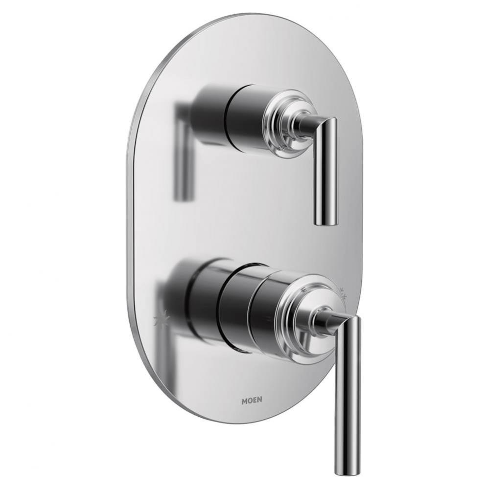 Arris M-CORE 3-Series 2-Handle Shower Trim with Integrated Transfer Valve in Chrome (Valve Sold Se
