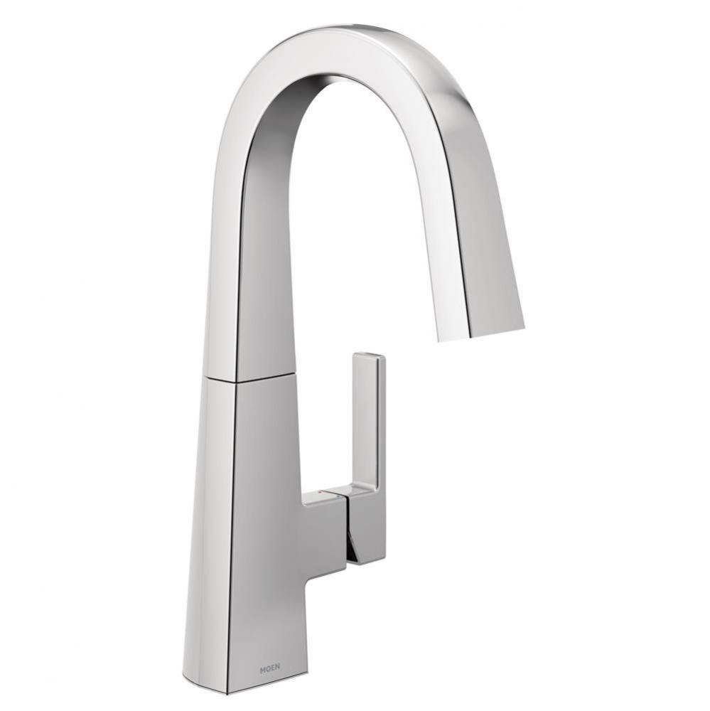 Nio One-Handle Bar Faucet, Includes Secondary Finish Handle Option, Chrome